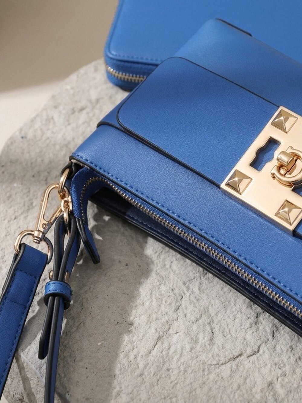 Azure Luxe 2 in 1 Shoulder Bag and wallet set