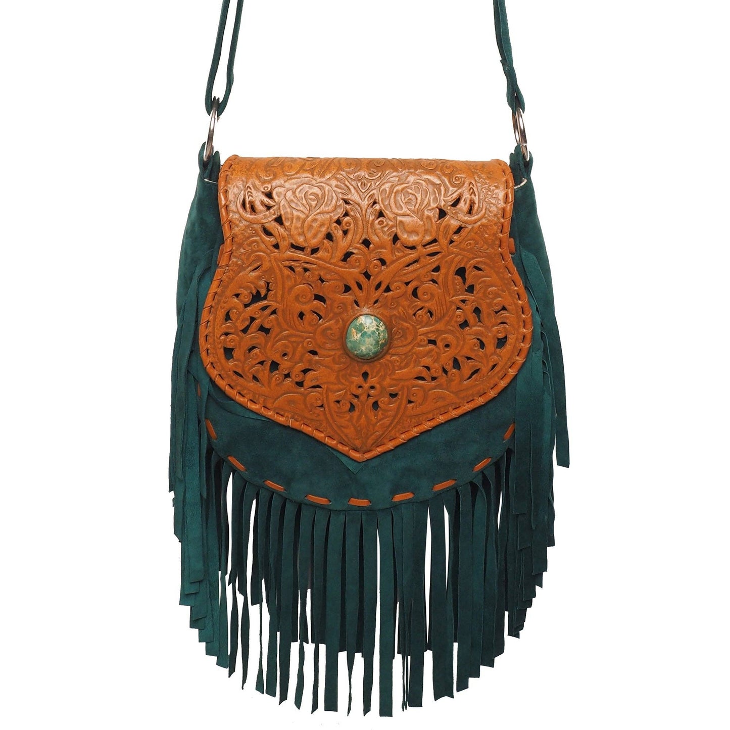 Delilah Bag Antique Tan/Jade Green