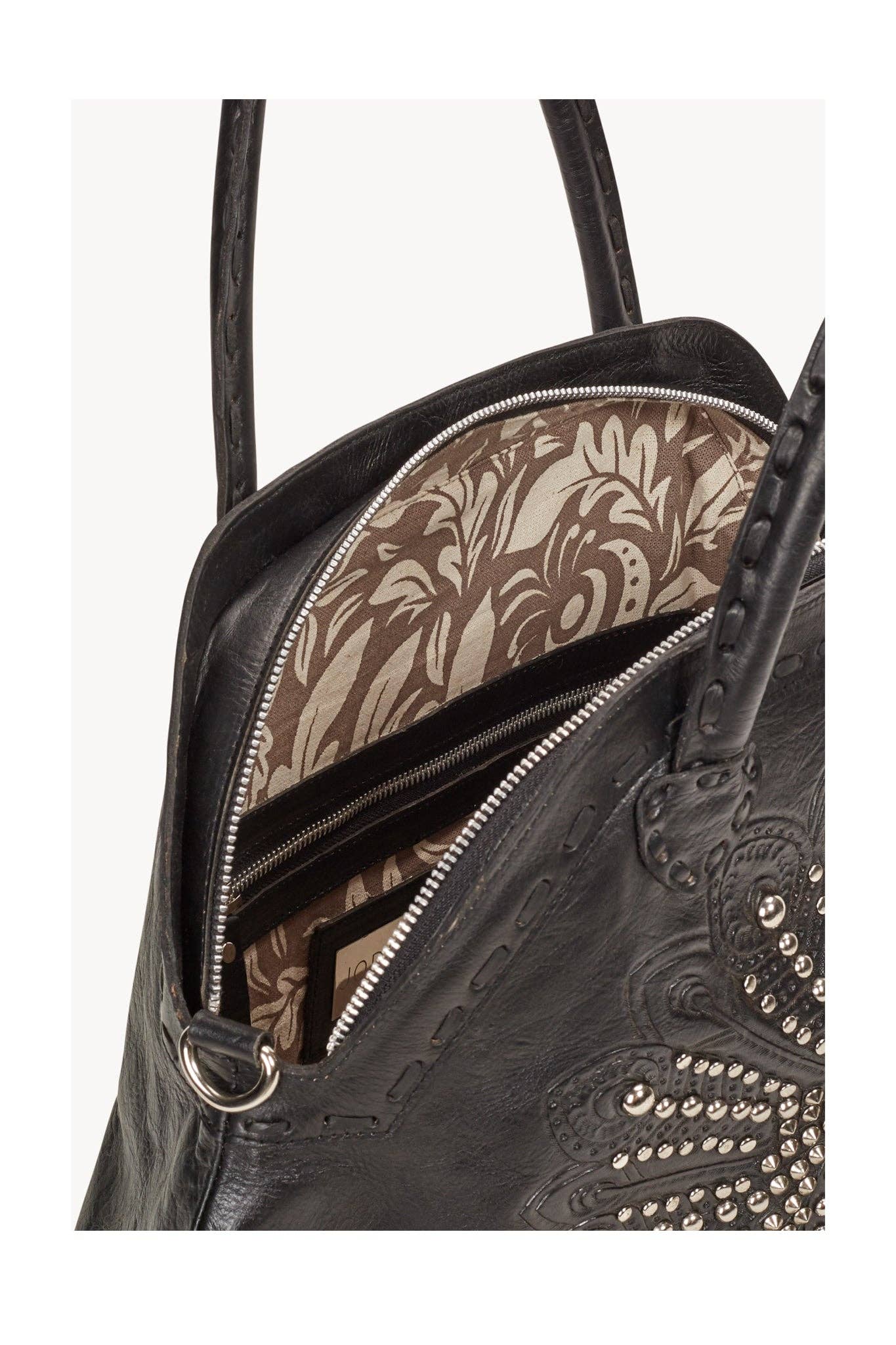 Mini Queen Peacock Bag Black