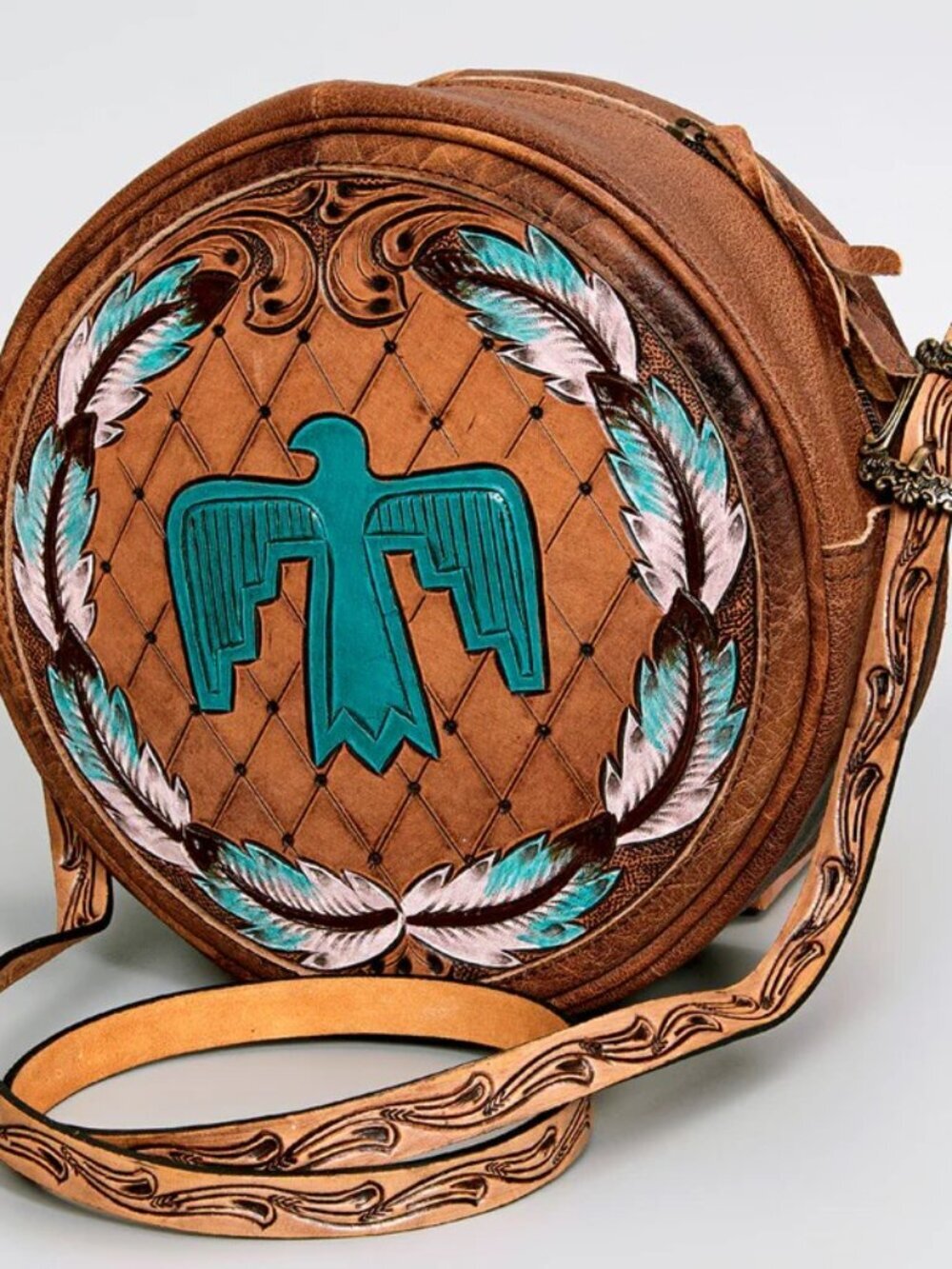 American Darling Southwestern Thunderbird Crossbody Canteen Bag
