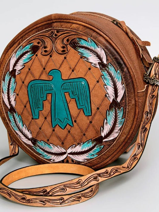 American Darling Southwestern Thunderbird Crossbody Canteen Bag