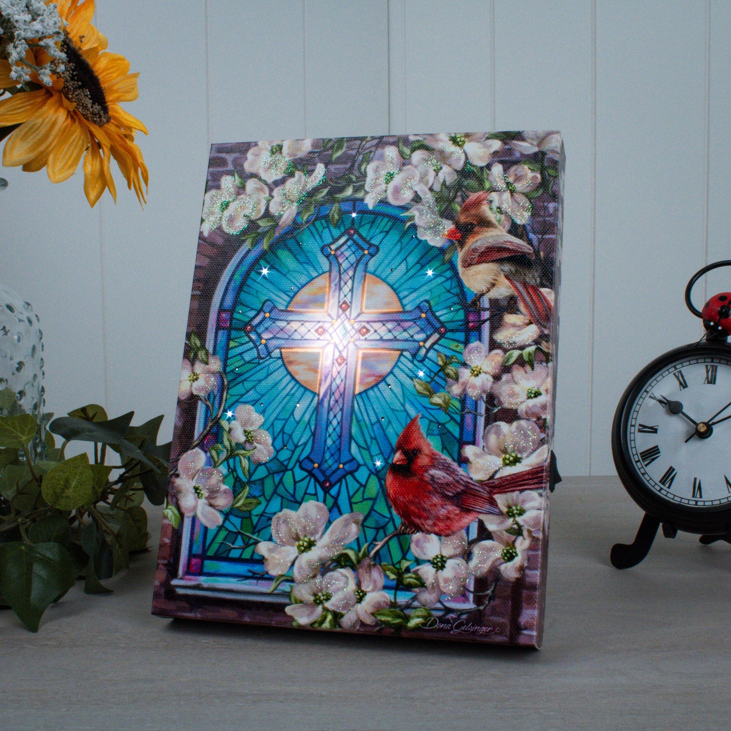 Sunday Morning 8x6 Lighted Tabletop Canvas