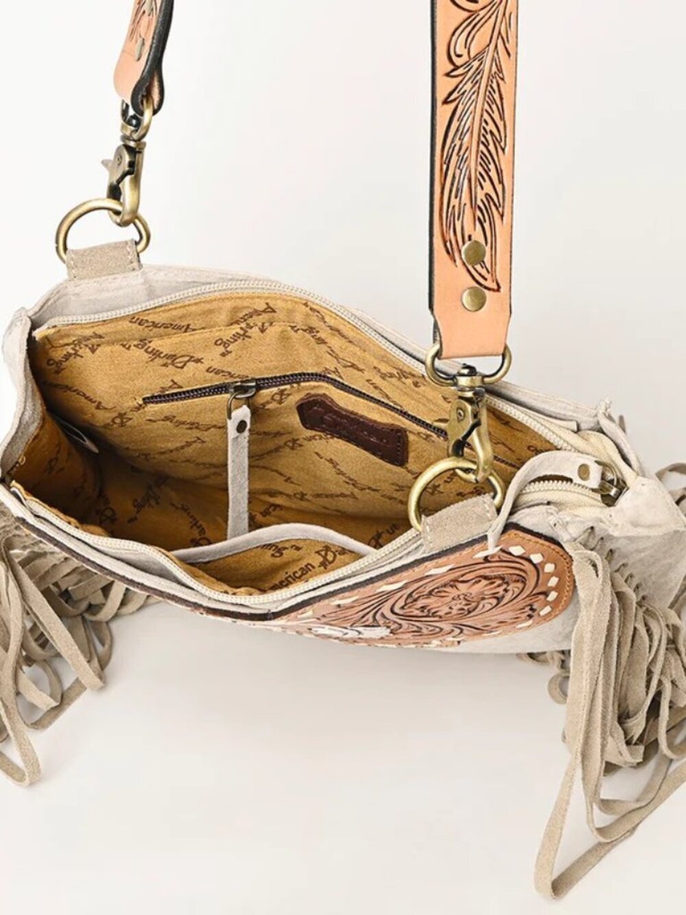 American Darling Sahara Sands Western Fringe Crossbody