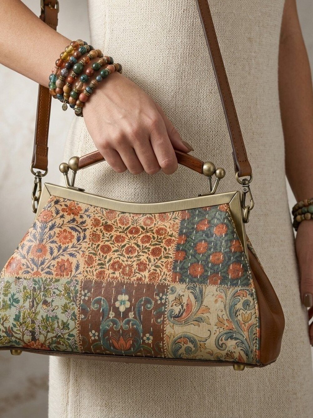 Patricia Nash Kelmscott Frame - Nordic Quilted Patchwork