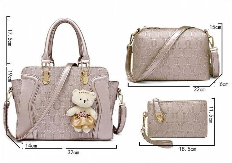 New package four-piece ladies bag tide wild handbag shoulder Messenger bag