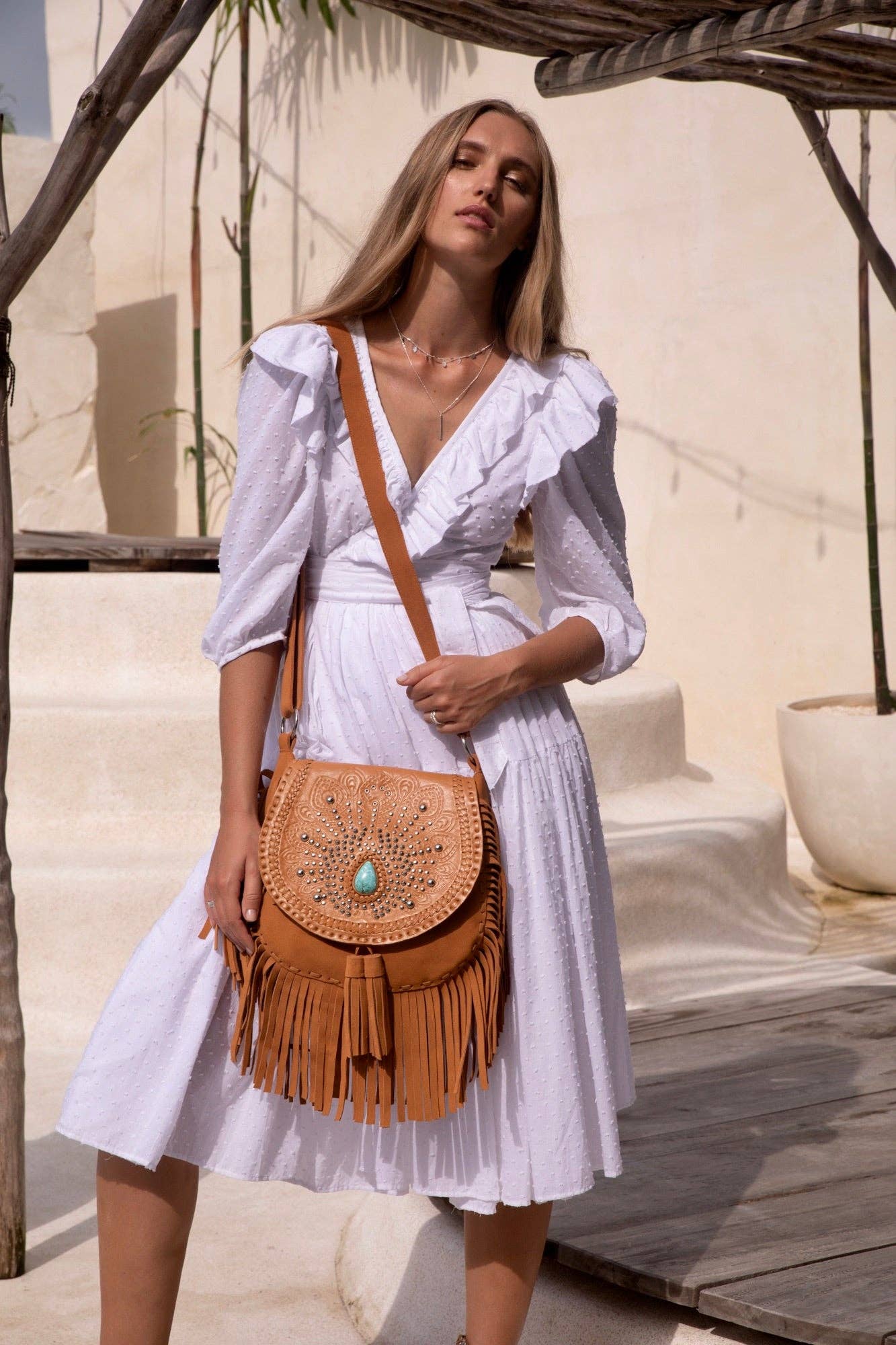 Deus Peacock Bag Tan
