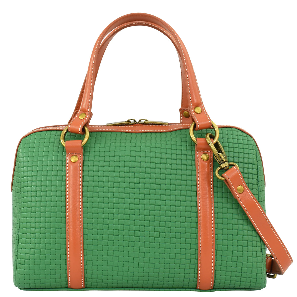 Heritage Leather Large Convertible Satchel - 8535