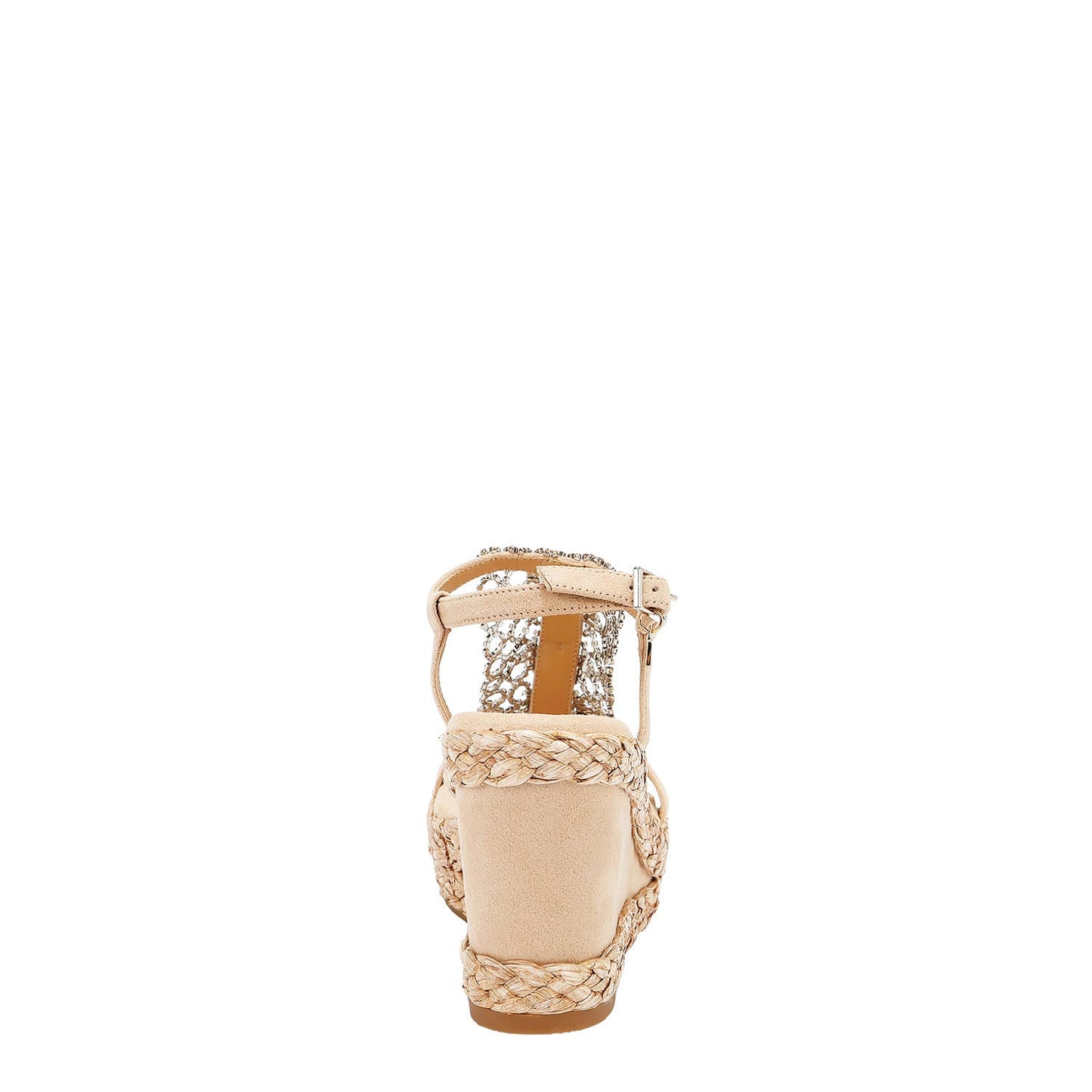 CRYSTAL CHAIN WEDGE SANDAL