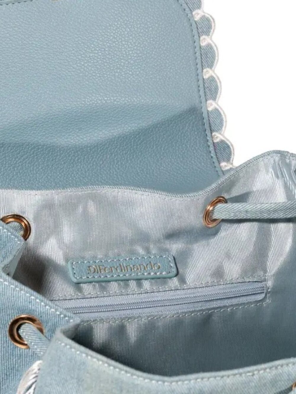 Seaside Sweetheart Fringe Backpack Denim