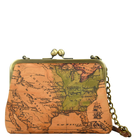Heritage Leather Crossbody Frame Bag - 8594