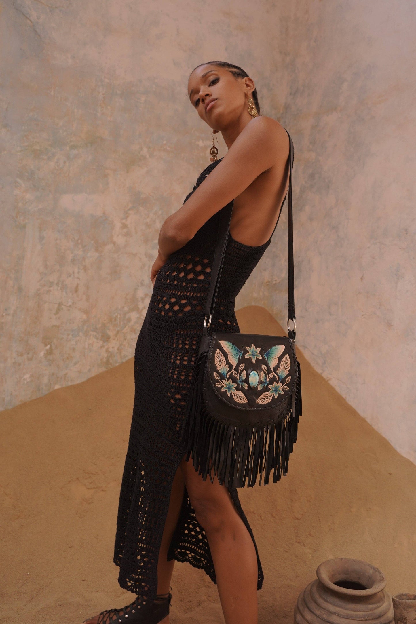 Mini Deus Luna Bag Black