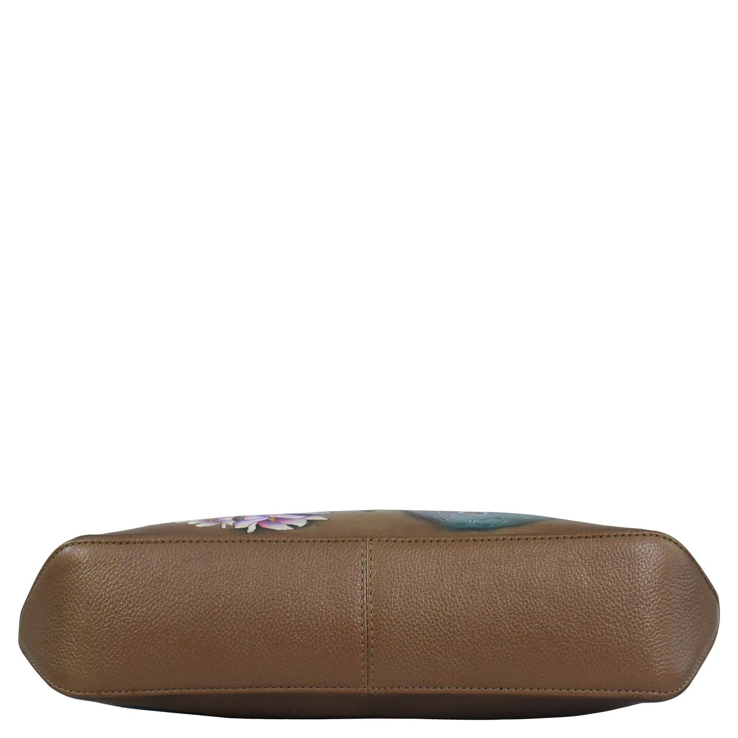 Anuschka Crossbody sling bag - 713 brown with butterfly