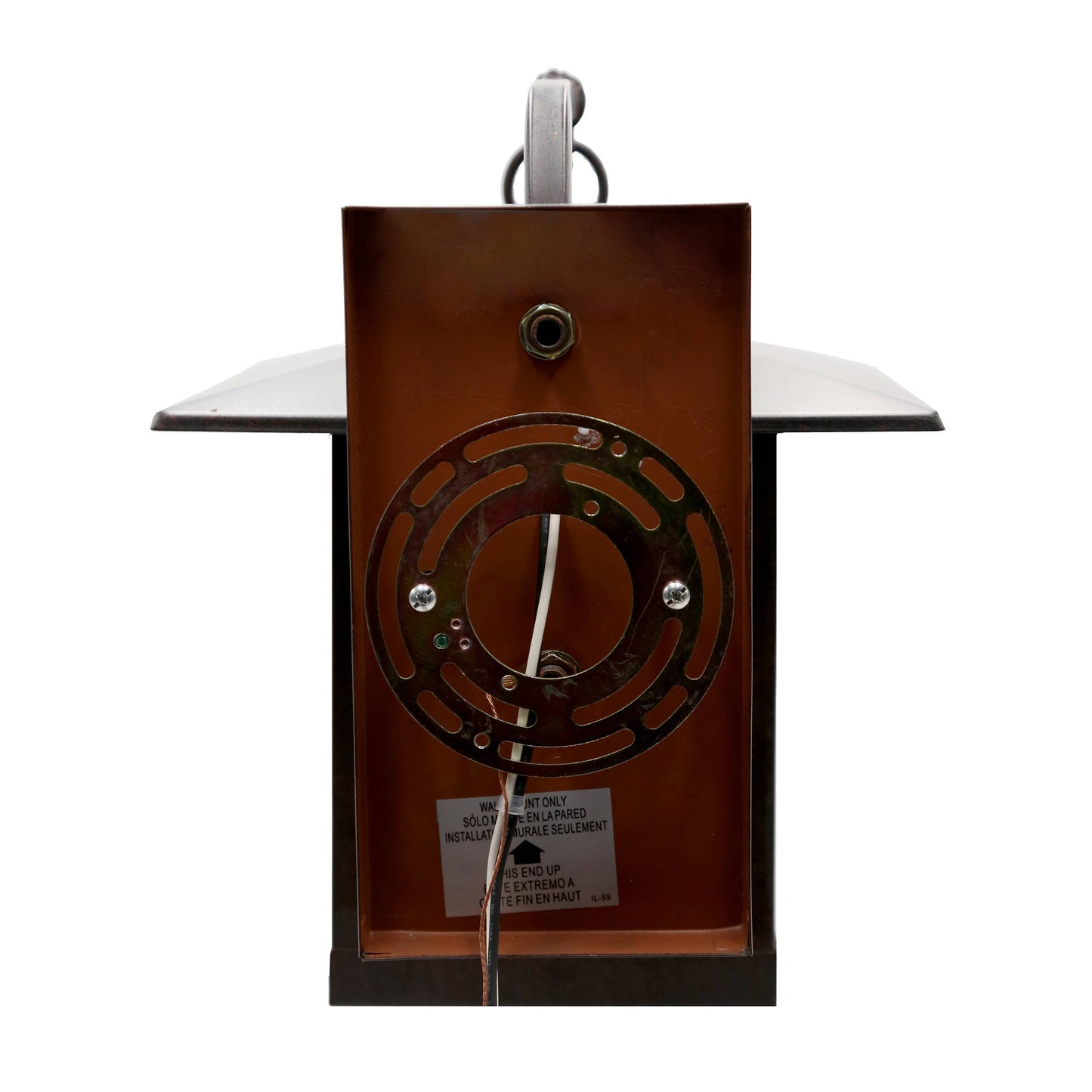 11.75"H Eli Red 1-Light Outdoor Lantern Stained Glass Wall Sconce