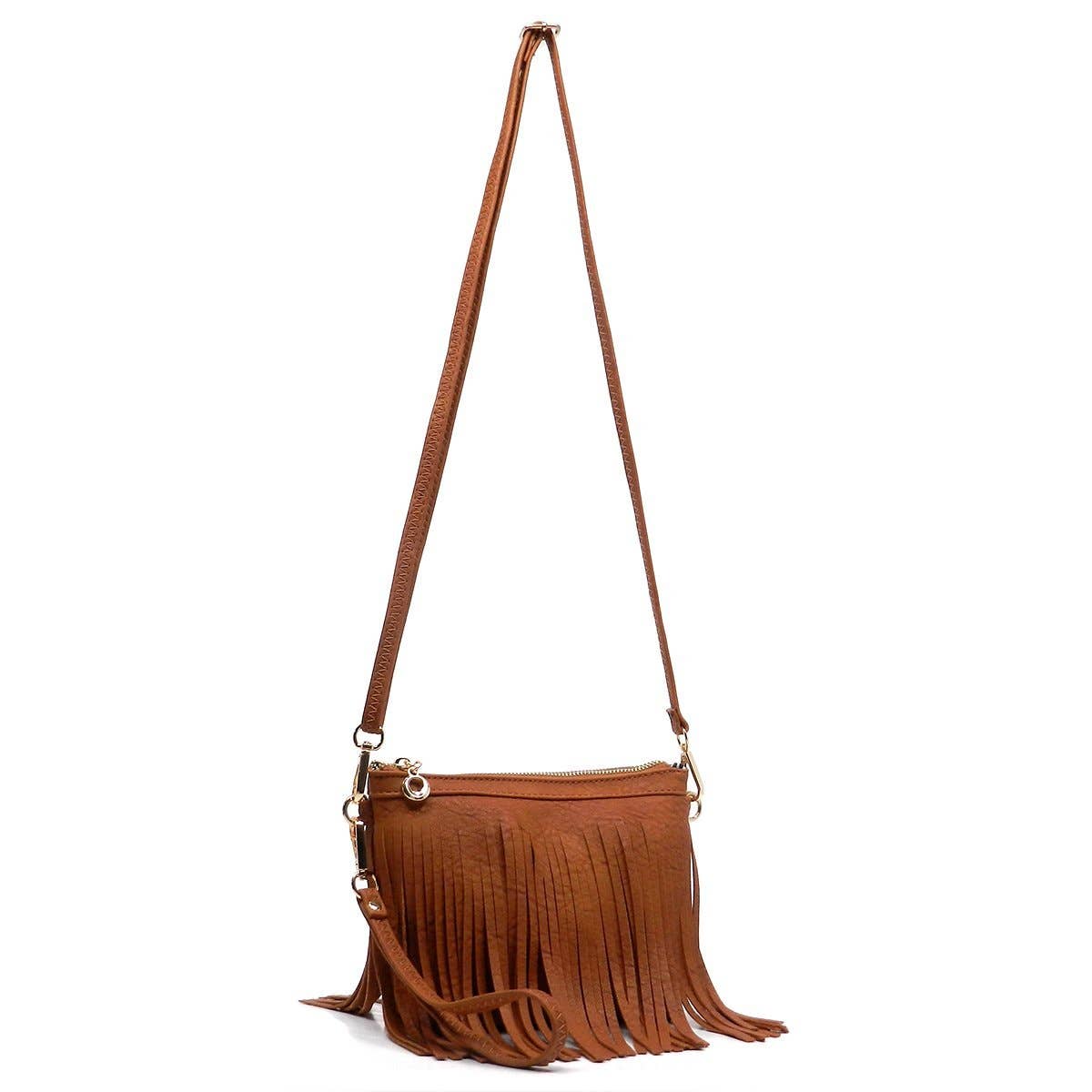 Western Fringe Clutch Cross Body Bag
