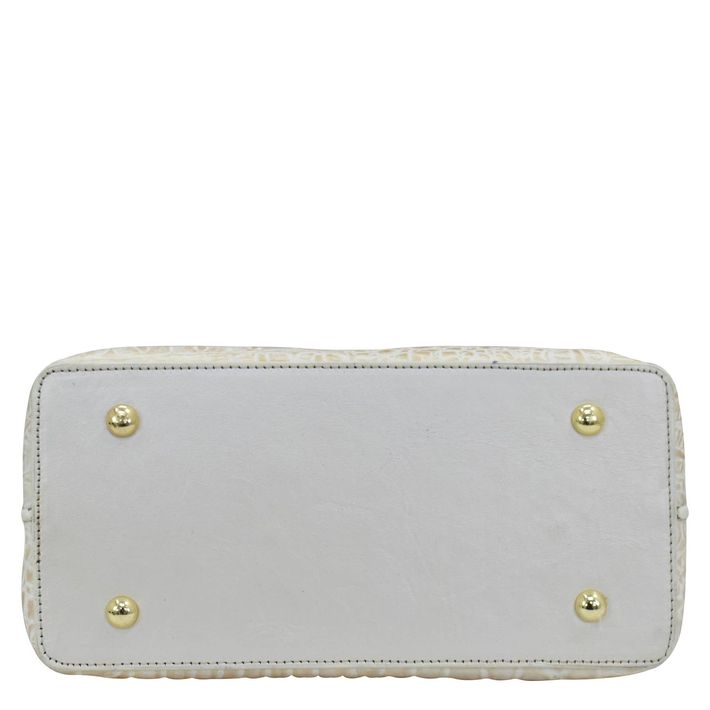 Anuschka Croc Embossed Leather Medium Tote - 693 Pearl