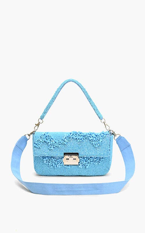 America & Beyond Azure Blue Skyline Shoulder Bag