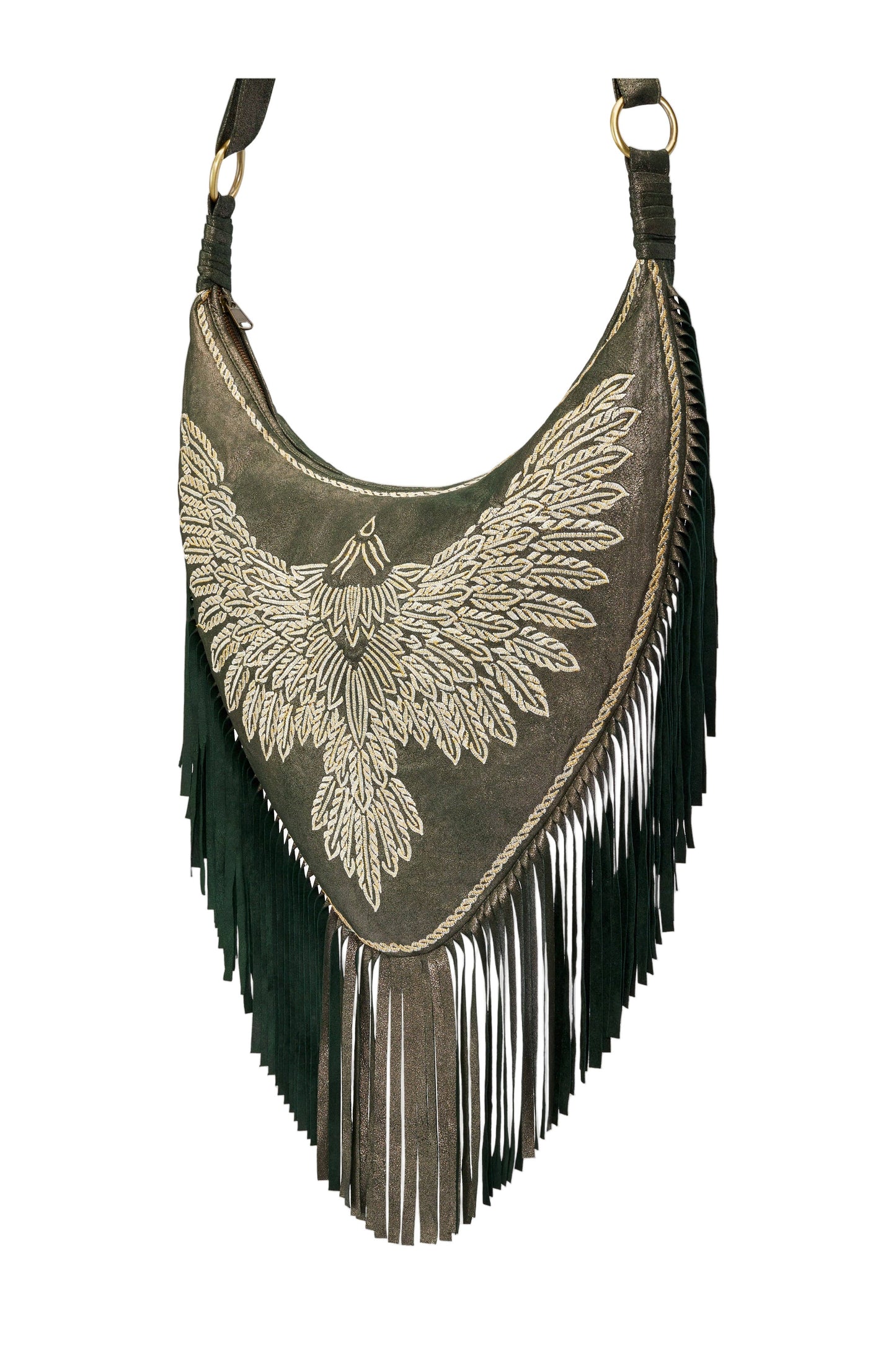Fly Like An Eagle Bag Metallic Olive