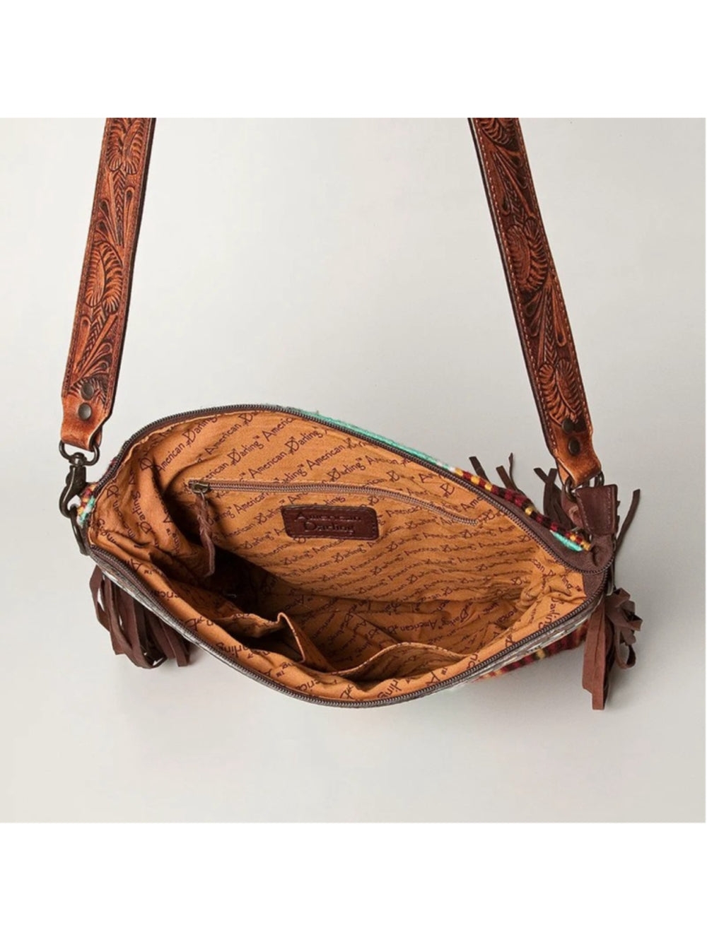 American Darling Sunflower Spirit Fringe Saddle Blanket Crossbody
