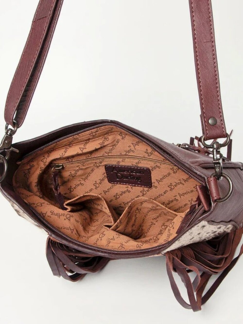 American Darling Southwest Fringe Leather Crossbody