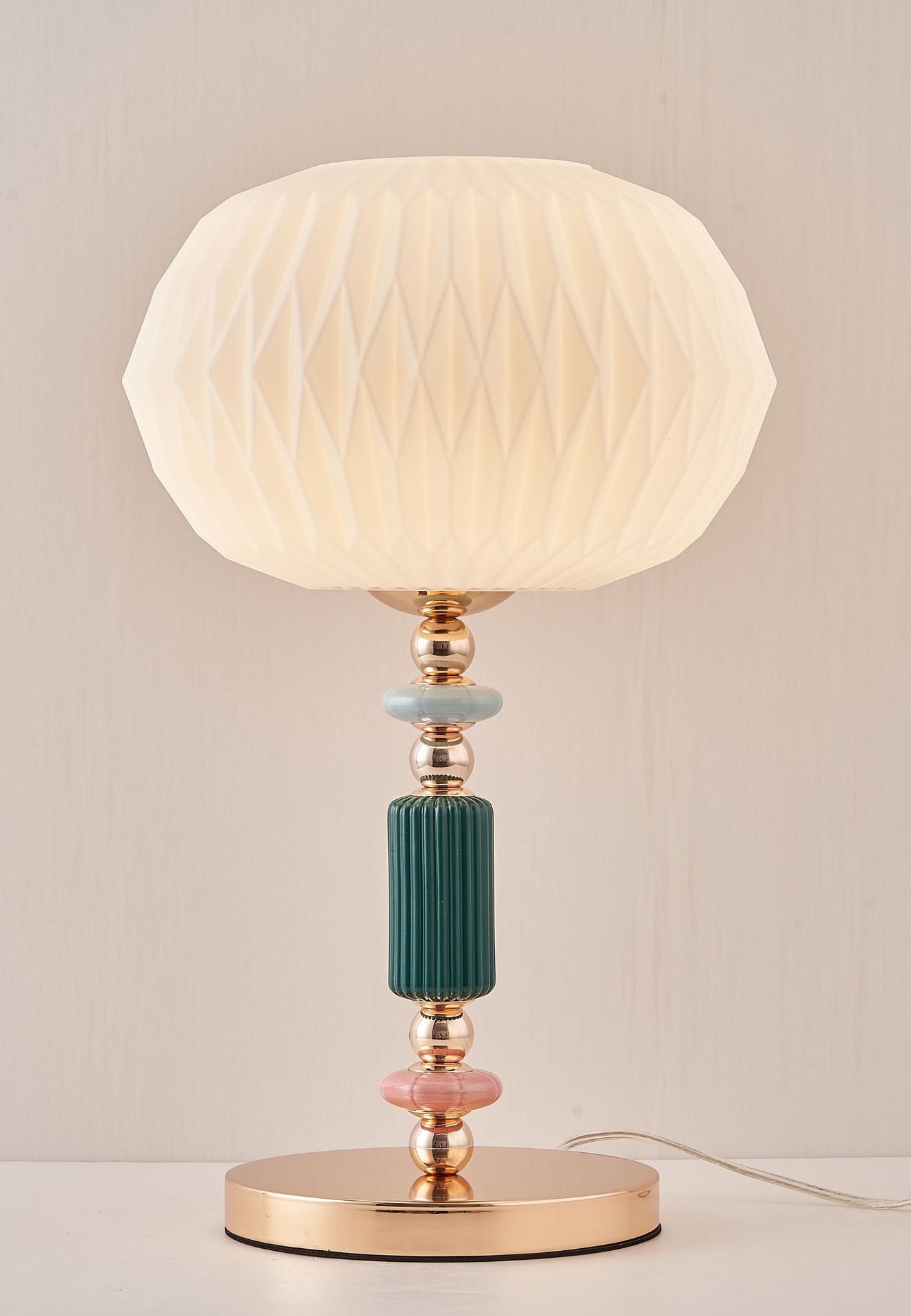 Light-luxury Danish Ceramic Bedside Lamp For The Bedroomsophisticated Ambient Table Lamp