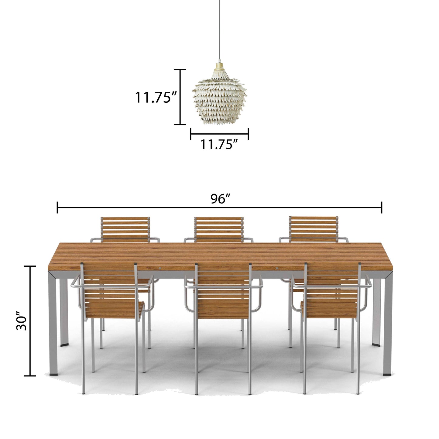 11.75"W 1-Light Moira White and Gold-Finish Metal Pendant