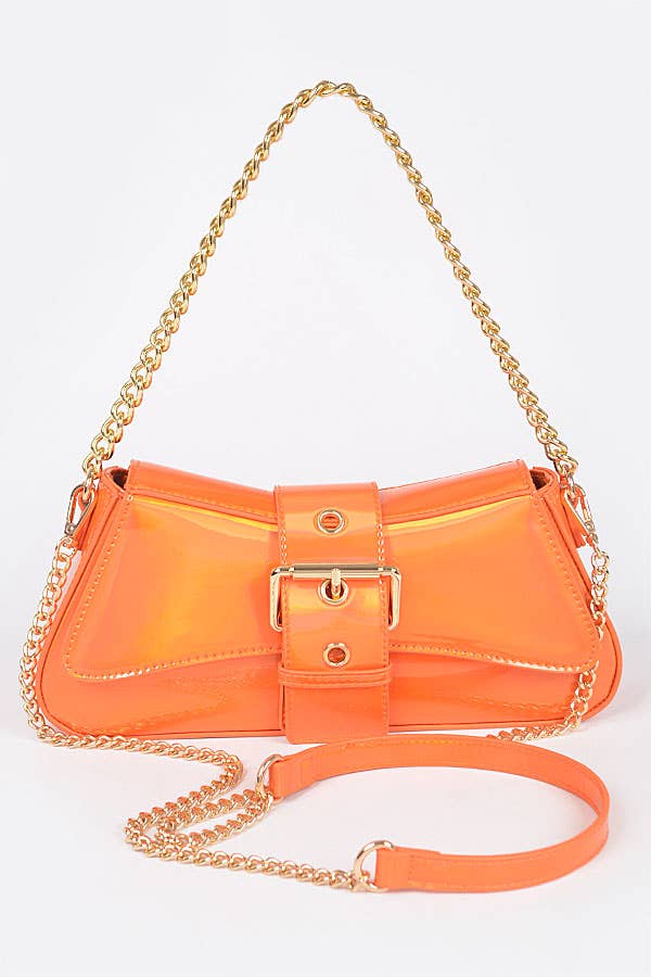 Mirror Metallic Chain Handle Bag HPC5800FU