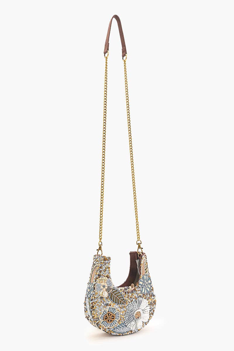 America & Beyond Golden Hour Shimmer Mini Bag w/ Crossbody Strap
