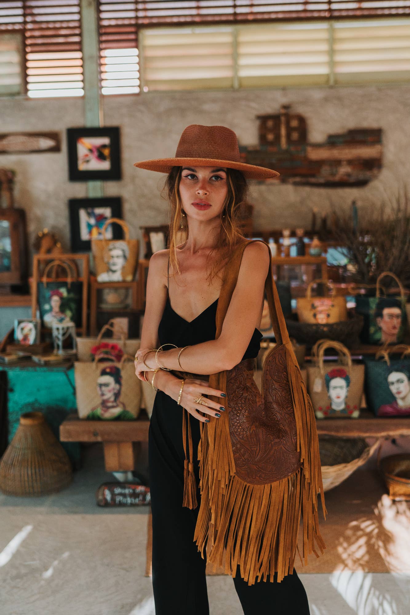 Cleopatra Bag Antique Medium Brown/Dark Tan