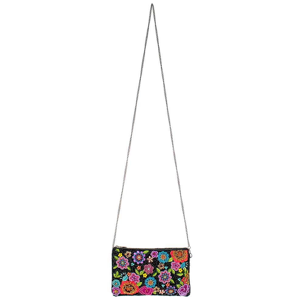 So Sweet Beaded Floral Crossbody Phone Bag