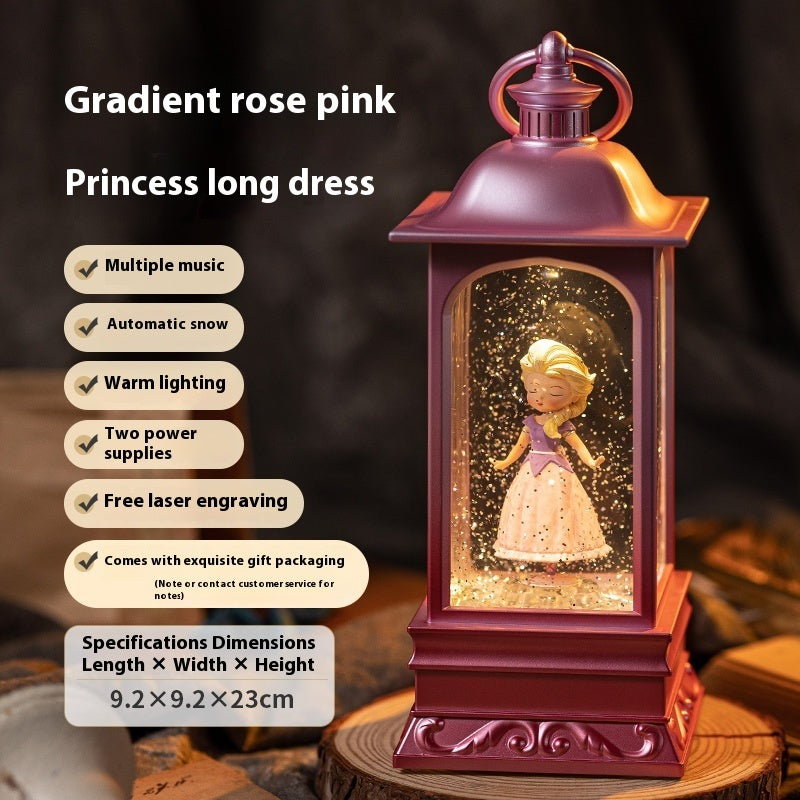 Resin Glass Rotatable Children's Day Music Box Music Box