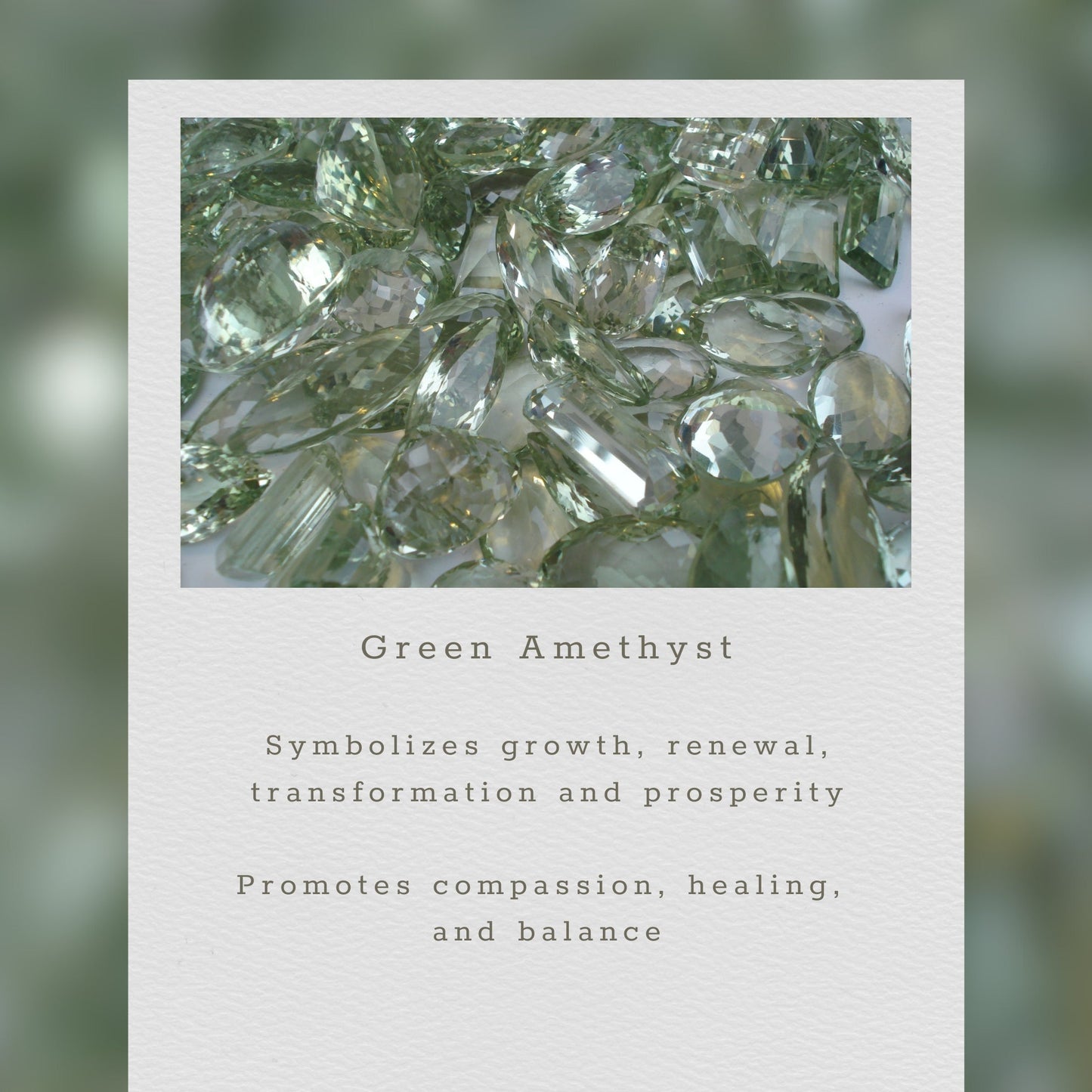 Green Amethyst Silver Isla Bracelet
