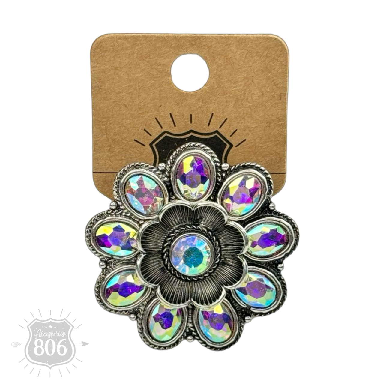 Western flower shape ring