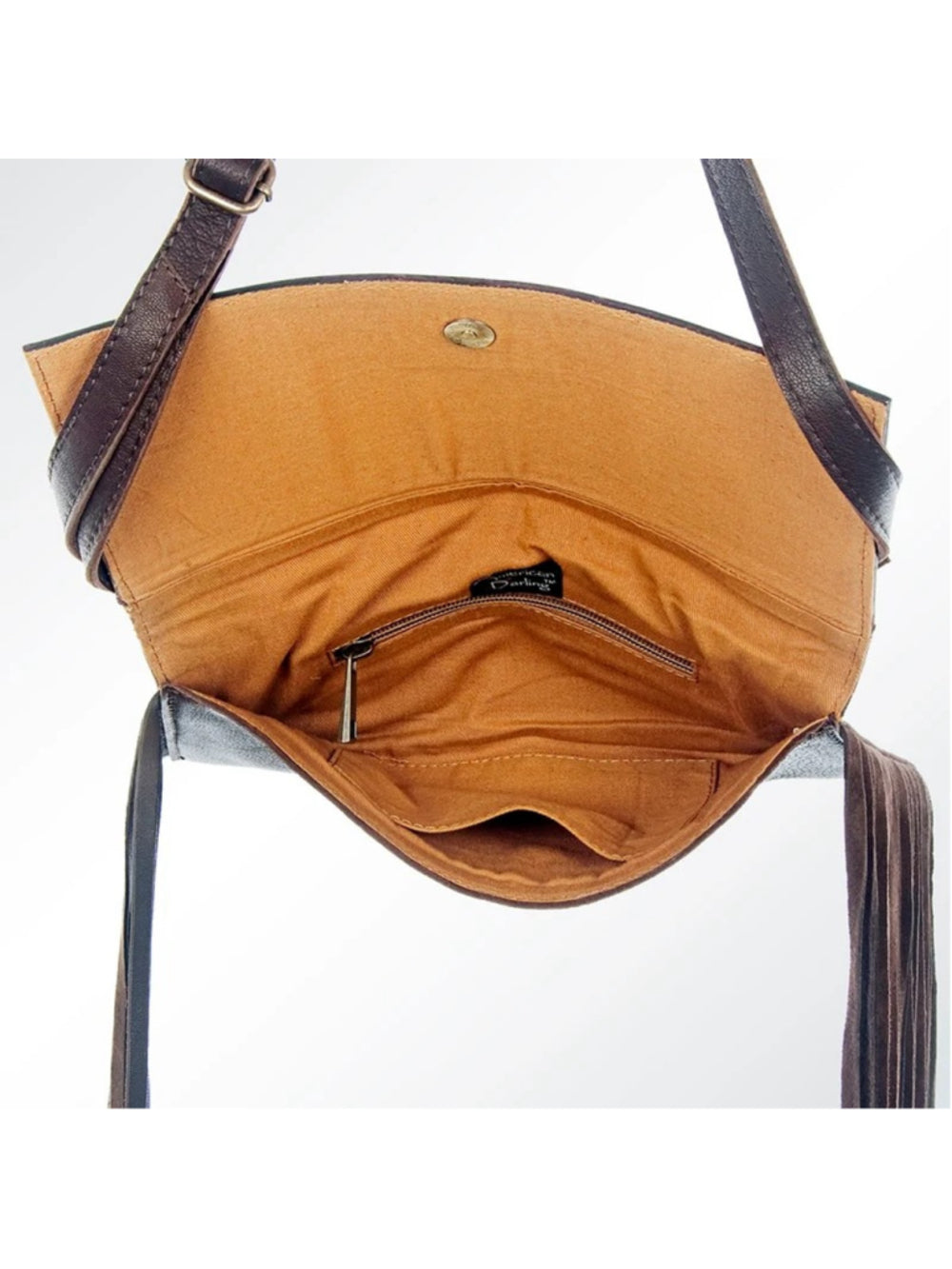 American Darling Boho Cactus Tooled Crossbody Bag