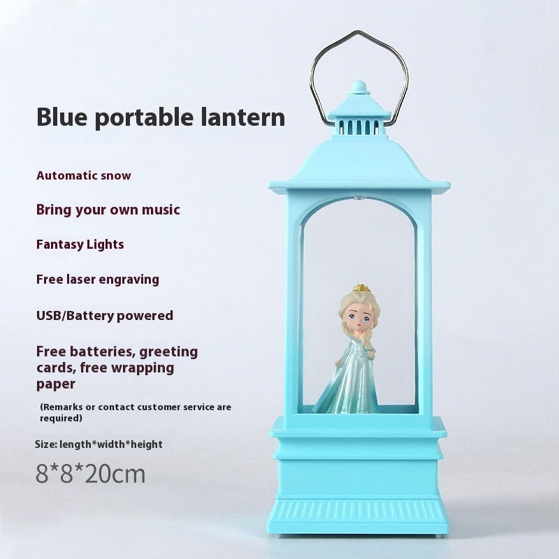 Resin Glass Rotatable Children's Day Music Box Music Box