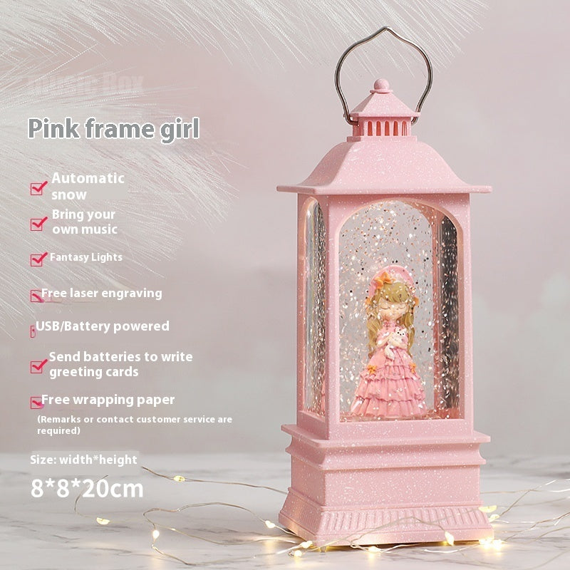 Resin Glass Rotatable Children's Day Music Box Music Box