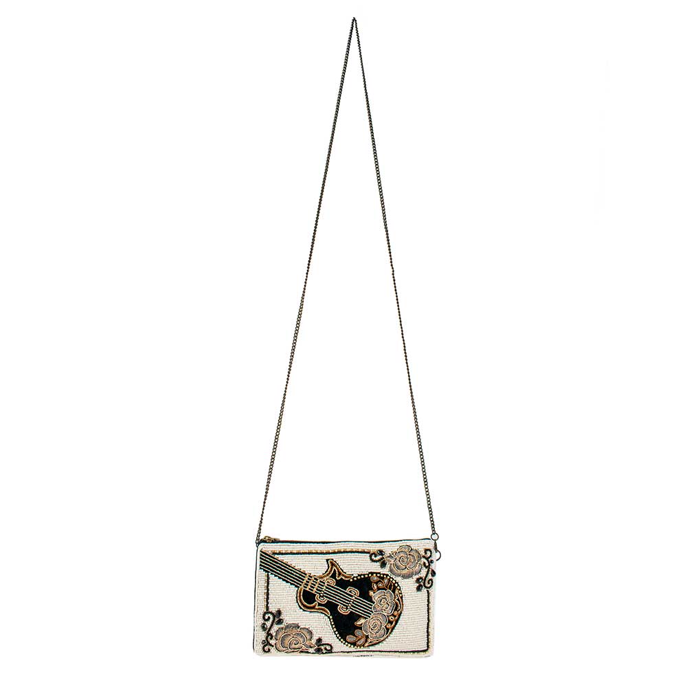 Guitar Player Beaded Guitar Crossbody Phone Bag