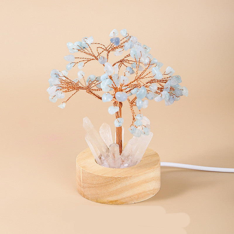 Lighted Crystal Tree Accent Light