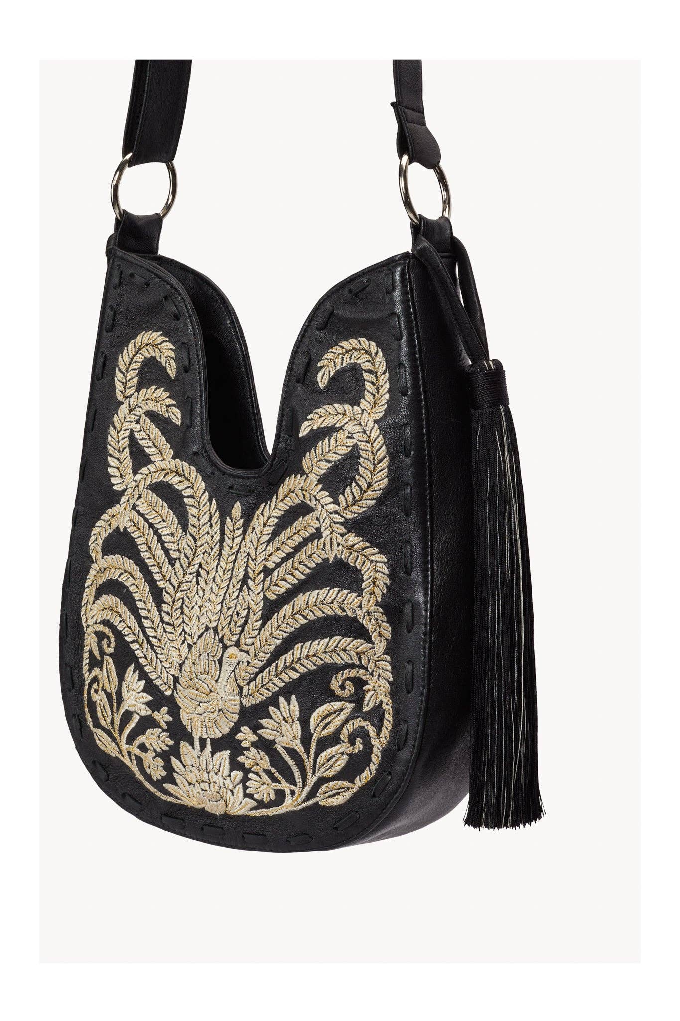 Mini Lyrebird Tassel Bag Black
