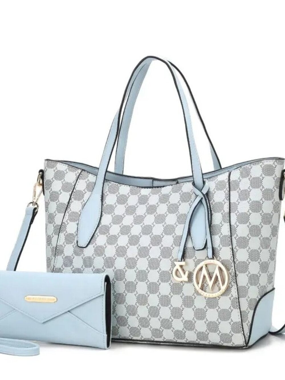 Gianna Vegan Leather Women Tote & Matching Wallet By Mia K-Various colors