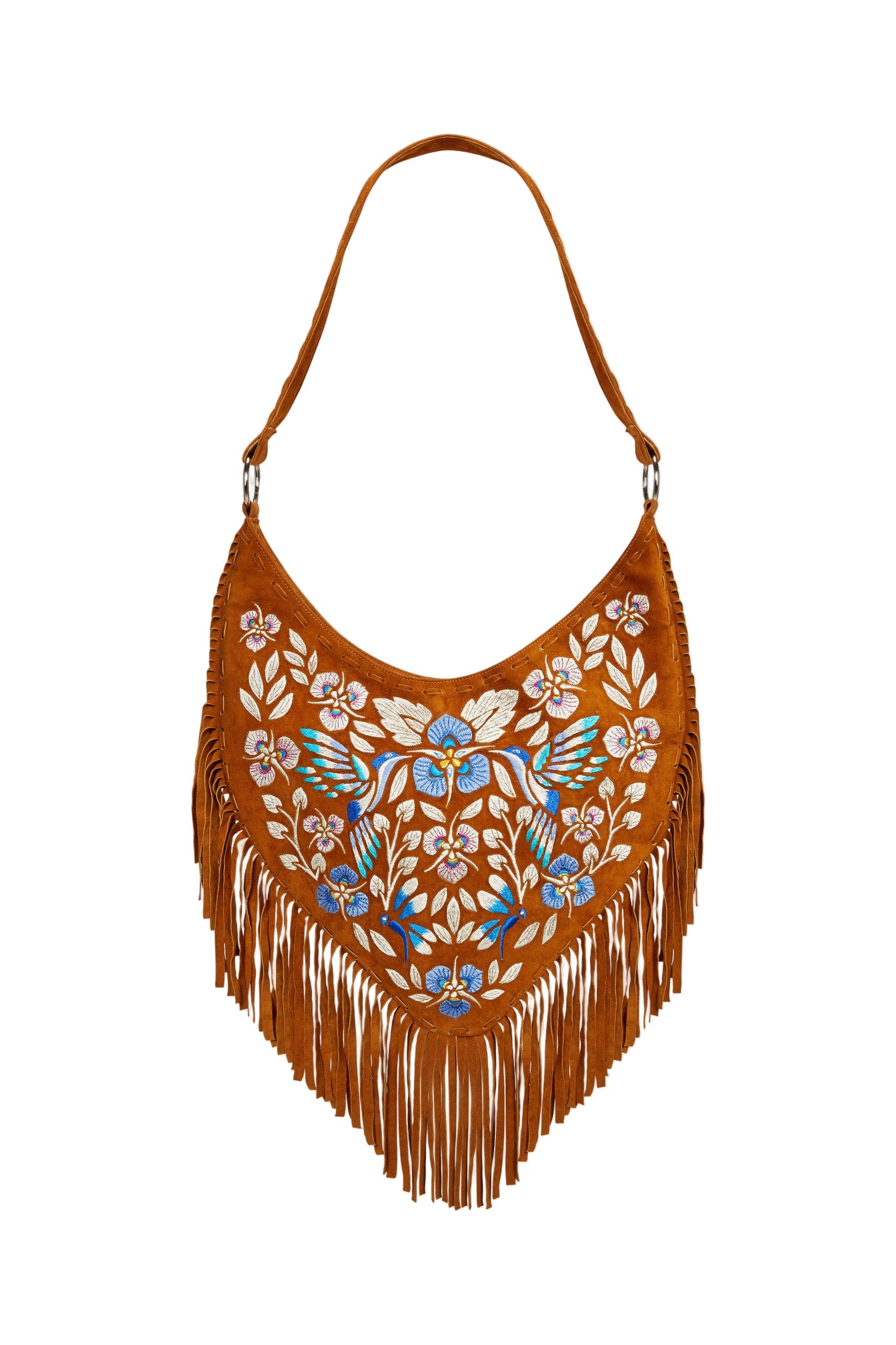 Georgina Embroidery Bag Dark Tan