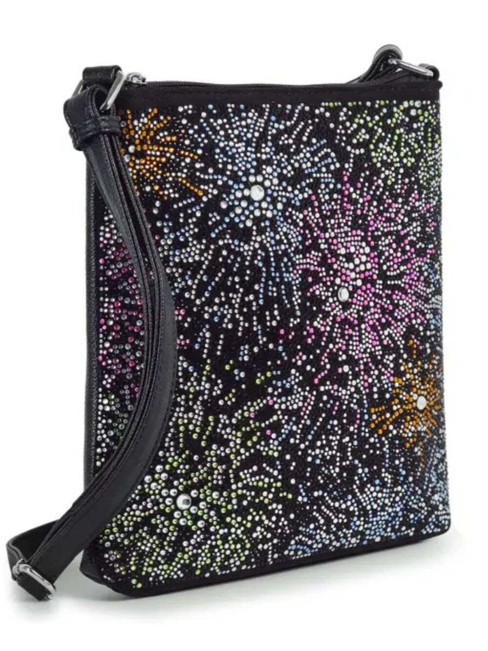 Firework Explosion Sparkle Crossbody Bag