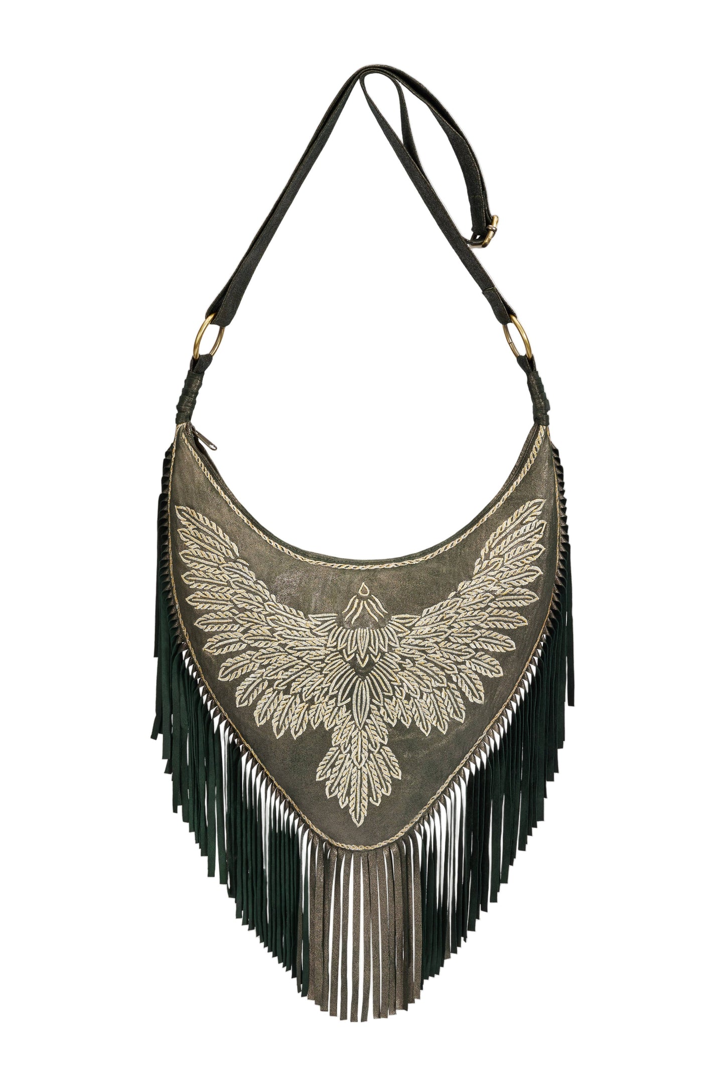 Fly Like An Eagle Bag Metallic Olive