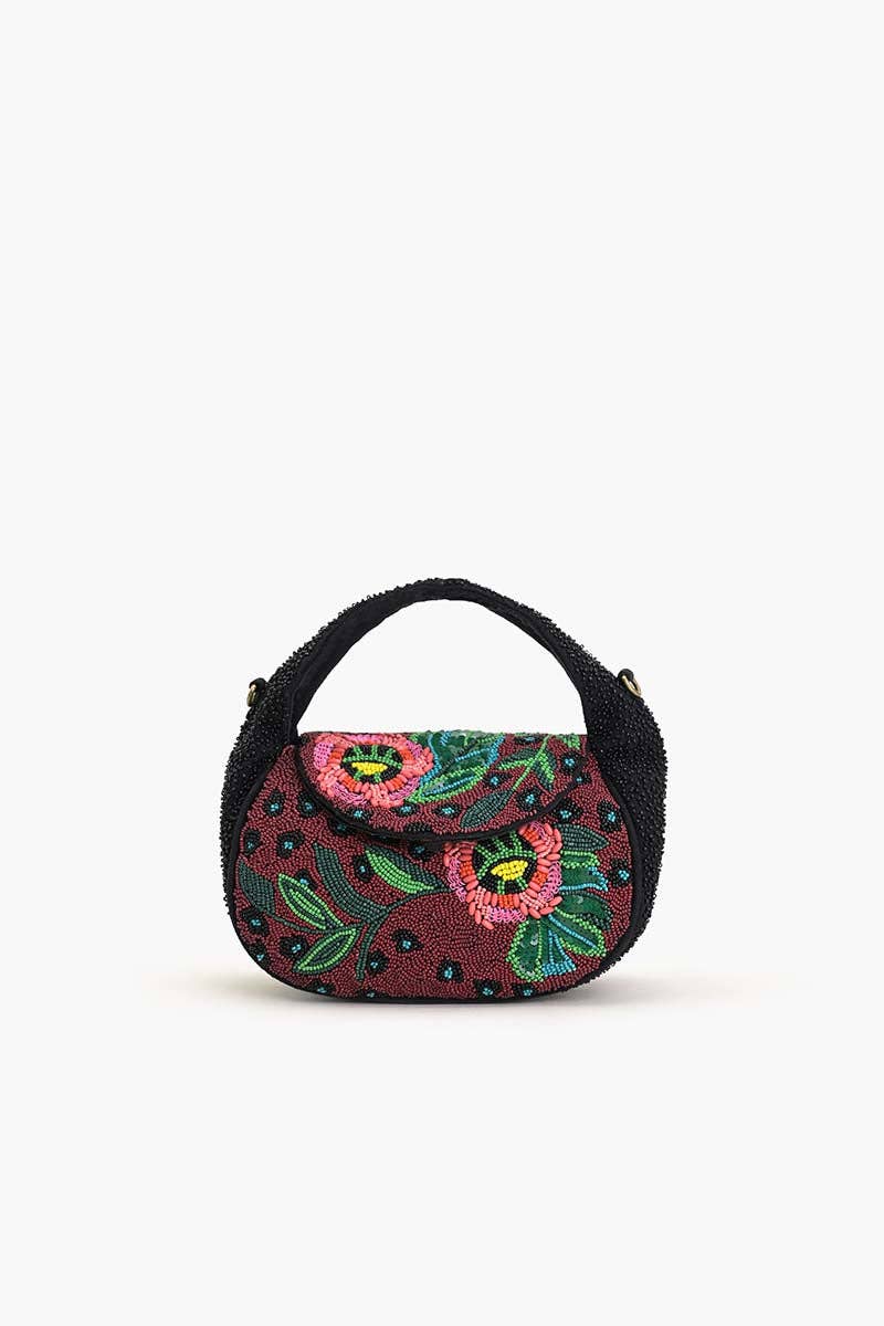 America & Beyond Twilight Vine Beaded Satchel