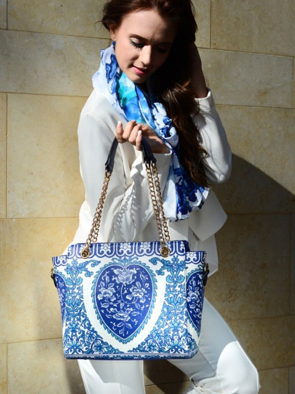 Vasilisa Porcelain Chain Tote