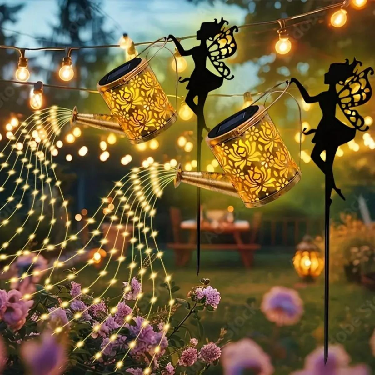 2PCS Solar Garden Decorative Lamp, Outdoor Landscape Lamp, Torch Lamp, Outdoor Lighting Lamp, Party Atmosphere Lamp, Fairy Lamp, Suitable For Gardens, Parks, Commercial Streets, Holiday Gifts.