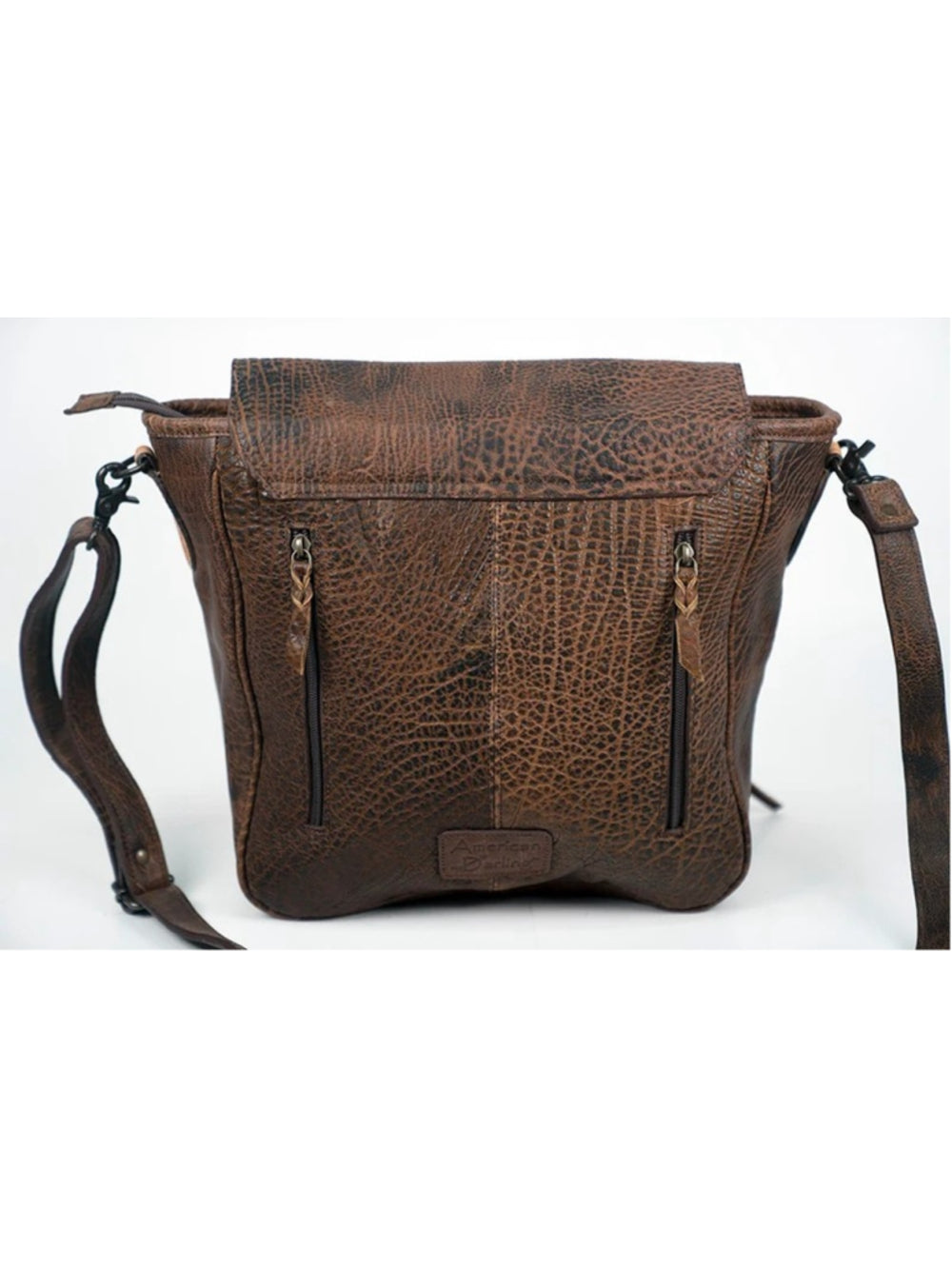 American Darling Western Boho Fringe Tooled Crossbody Bag