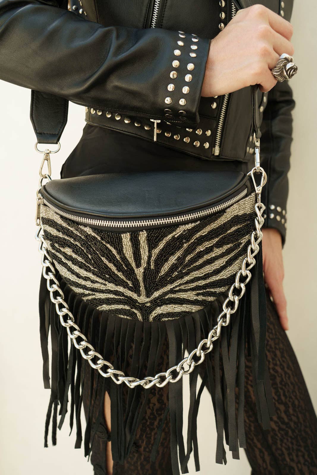Ziggy Belt Bag Black/Silver