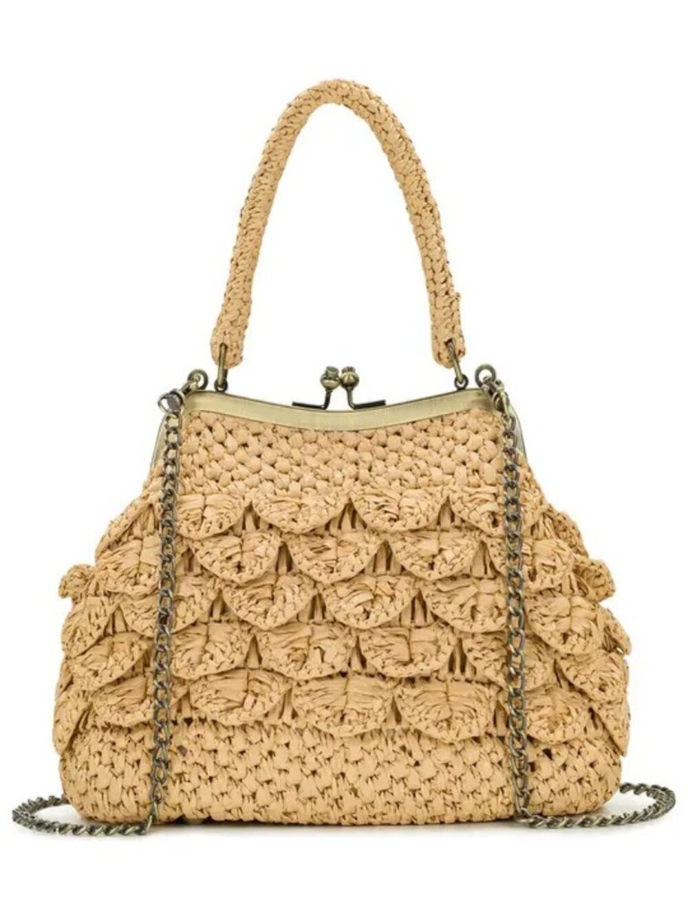 Patricia Nash Laureana Frame - Scalloped Raffia
