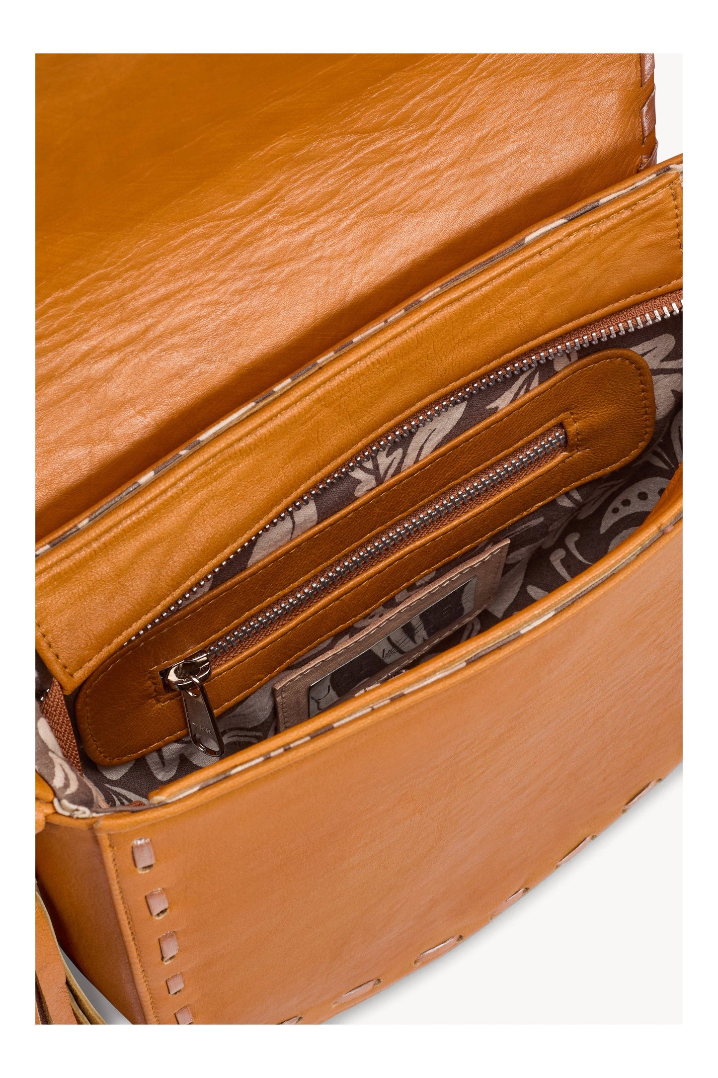 Fly Away Feather Bag Antique Tan/Silver