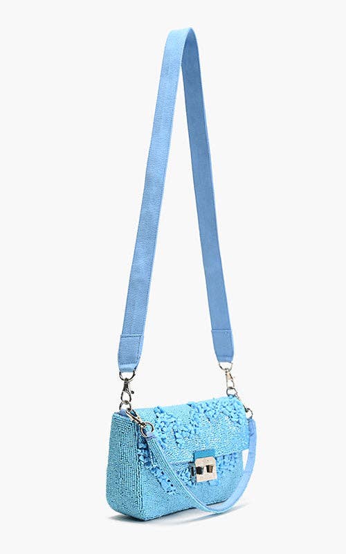 America & Beyond Azure Blue Skyline Shoulder Bag